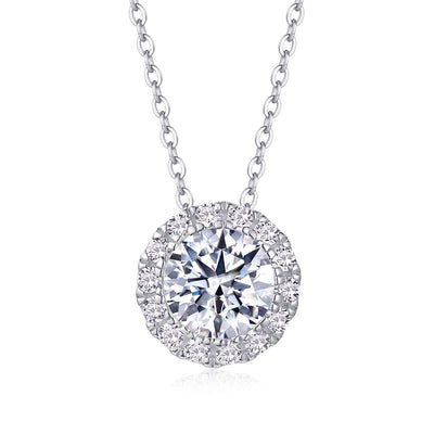 All-match Simple Leisure Fashion Moissanite Yis Style Horse Eye Pendant Necklace