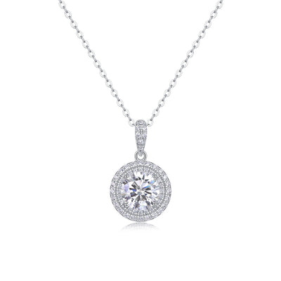 All-match Simple Leisure Fashion Moissanite Yis Style Horse Eye Pendant Necklace