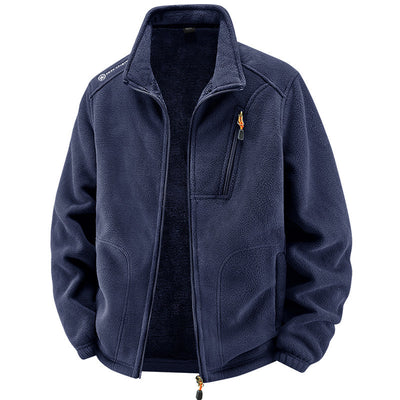 Men's Warm With Velvet Padded Jacket Loose Casual Jacket