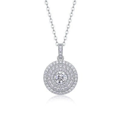 All-match Simple Leisure Fashion Moissanite Yis Style Horse Eye Pendant Necklace