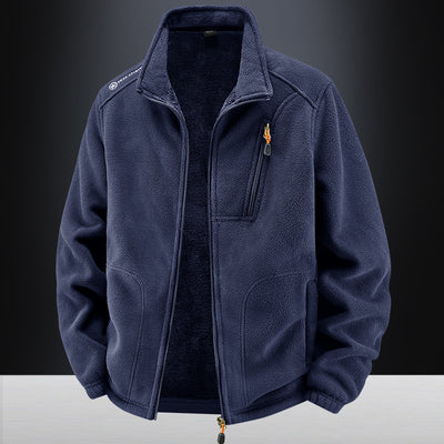 Men's Warm With Velvet Padded Jacket Loose Casual Jacket
