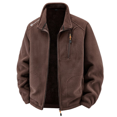 Men's Warm With Velvet Padded Jacket Loose Casual Jacket