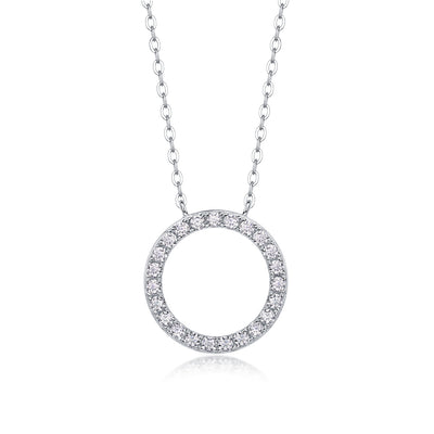 All-match Simple Leisure Fashion Moissanite Yis Style Horse Eye Pendant Necklace