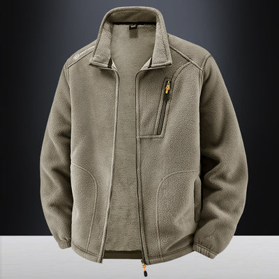 Men's Warm With Velvet Padded Jacket Loose Casual Jacket
