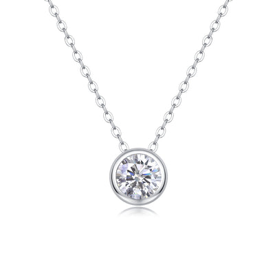 All-match Simple Leisure Fashion Moissanite Yis Style Horse Eye Pendant Necklace