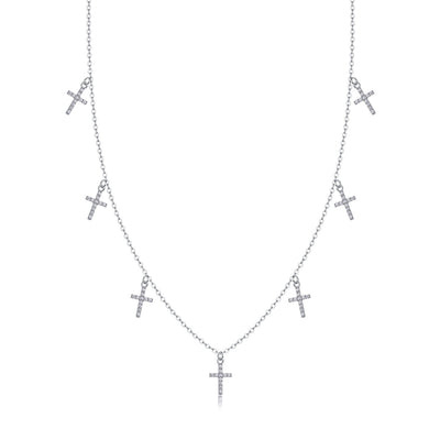 All-match Simple Leisure Fashion Moissanite Yis Style Horse Eye Pendant Necklace