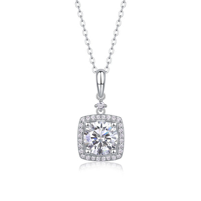 All-match Simple Leisure Fashion Moissanite Yis Style Horse Eye Pendant Necklace