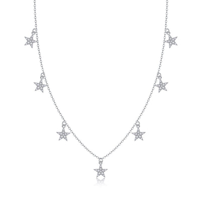 All-match Simple Leisure Fashion Moissanite Yis Style Horse Eye Pendant Necklace