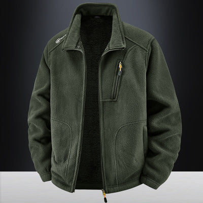 Men's Warm With Velvet Padded Jacket Loose Casual Jacket