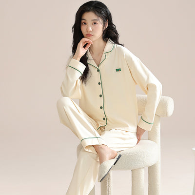 Women's Cotton Pajamas Can Be Worn Outside In Spring And Autumn
