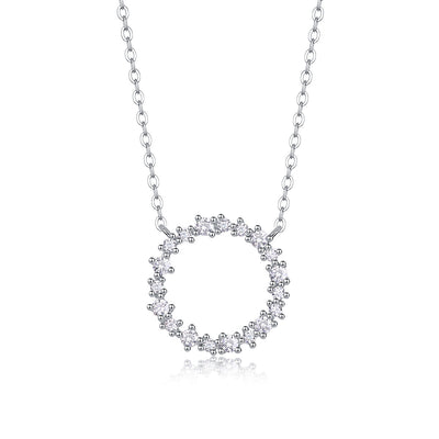 All-match Simple Leisure Fashion Moissanite Yis Style Horse Eye Pendant Necklace