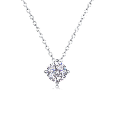 All-match Simple Leisure Fashion Moissanite Yis Style Horse Eye Pendant Necklace